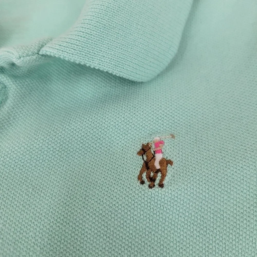 Girls Mint Polo Top by Ralph Lauren and Gap Plaid Shorts Cotton Size 3T